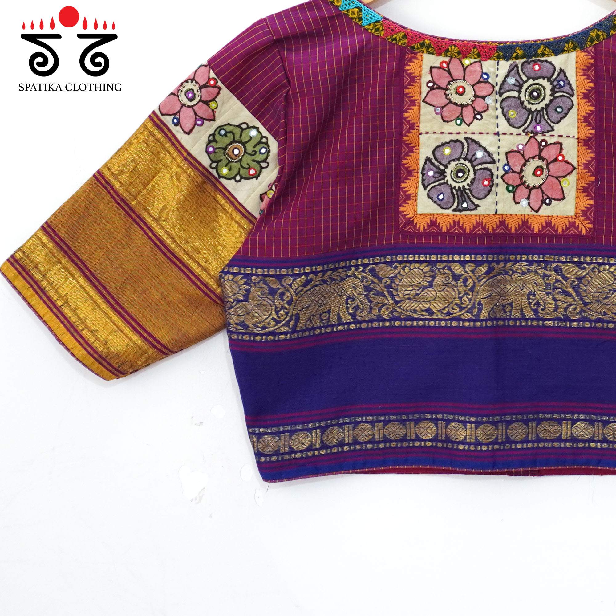 Magenta Chettinad - Pen Kalamkari Blouse