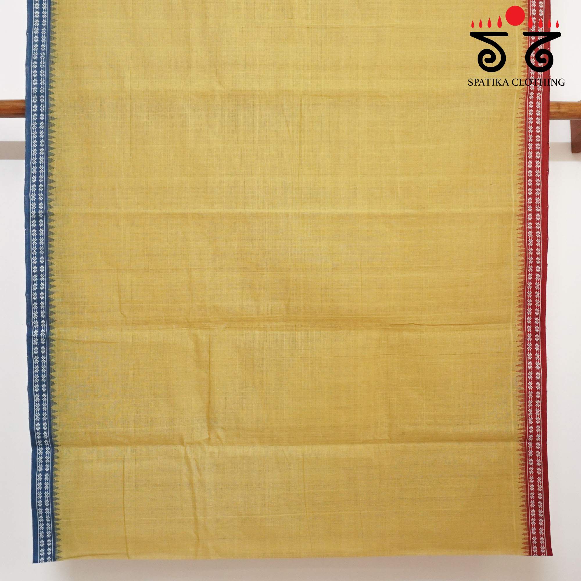 Yellow Ponduru Handspun Cotton Saree