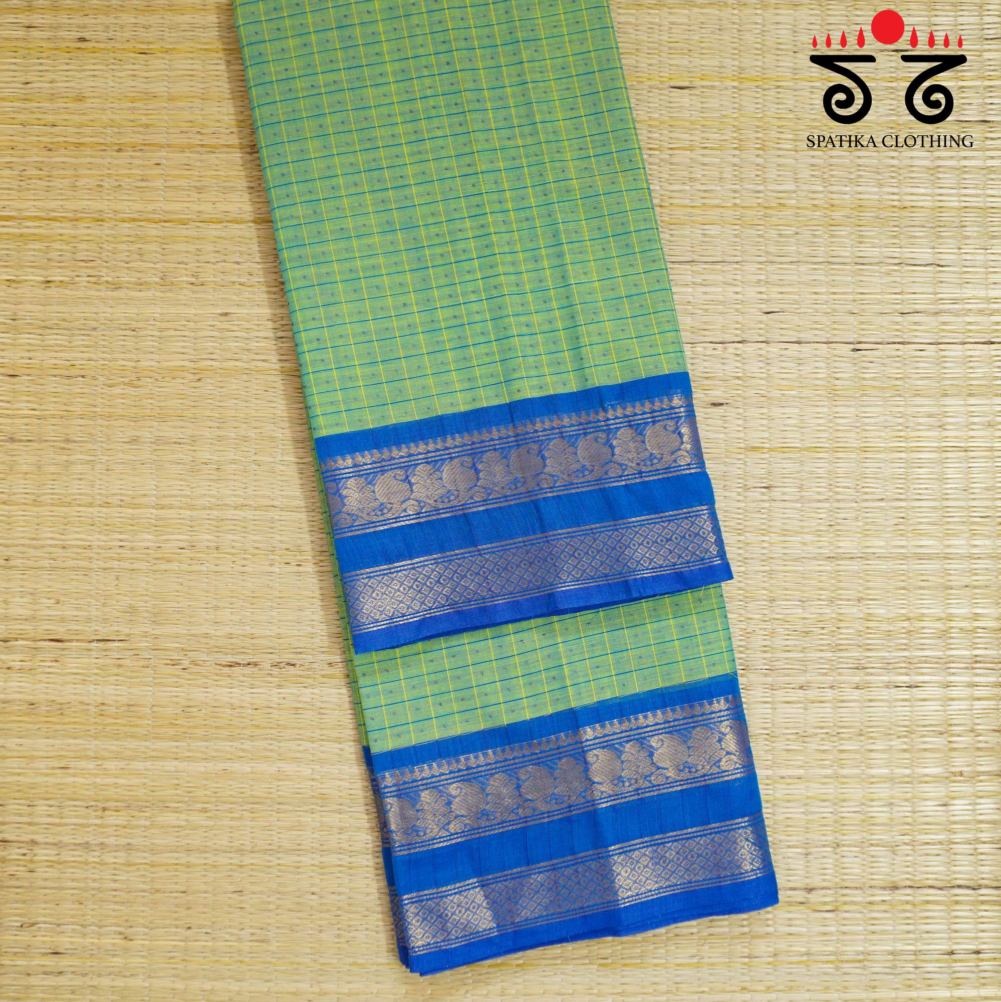 Green Chettinad Cotton Saree