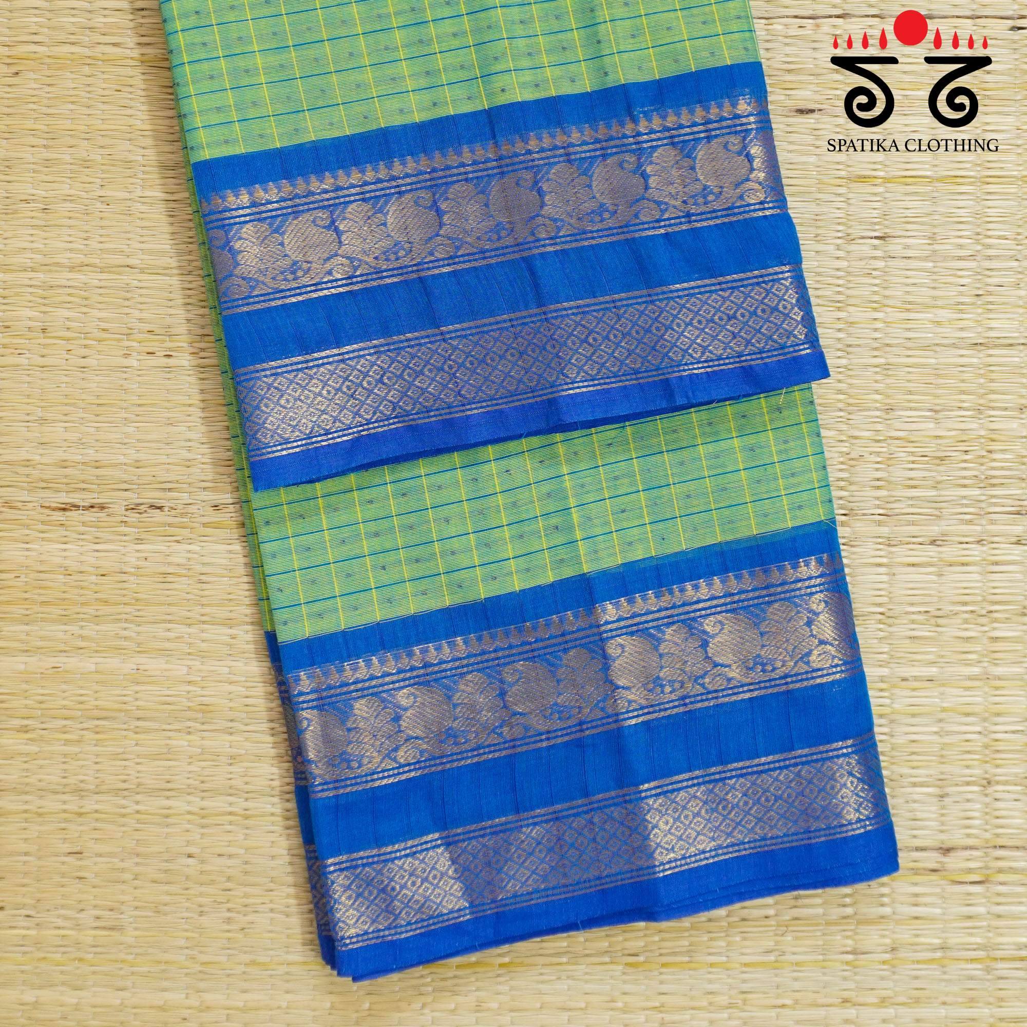Green Chettinad Cotton Saree