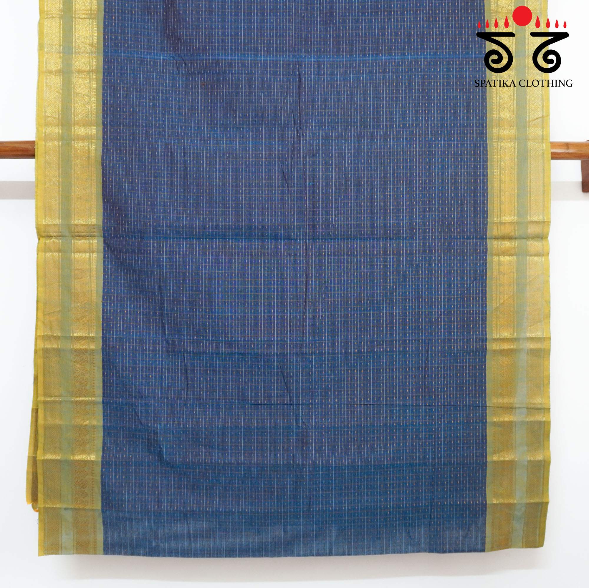 Blue Chettinad Cotton Saree