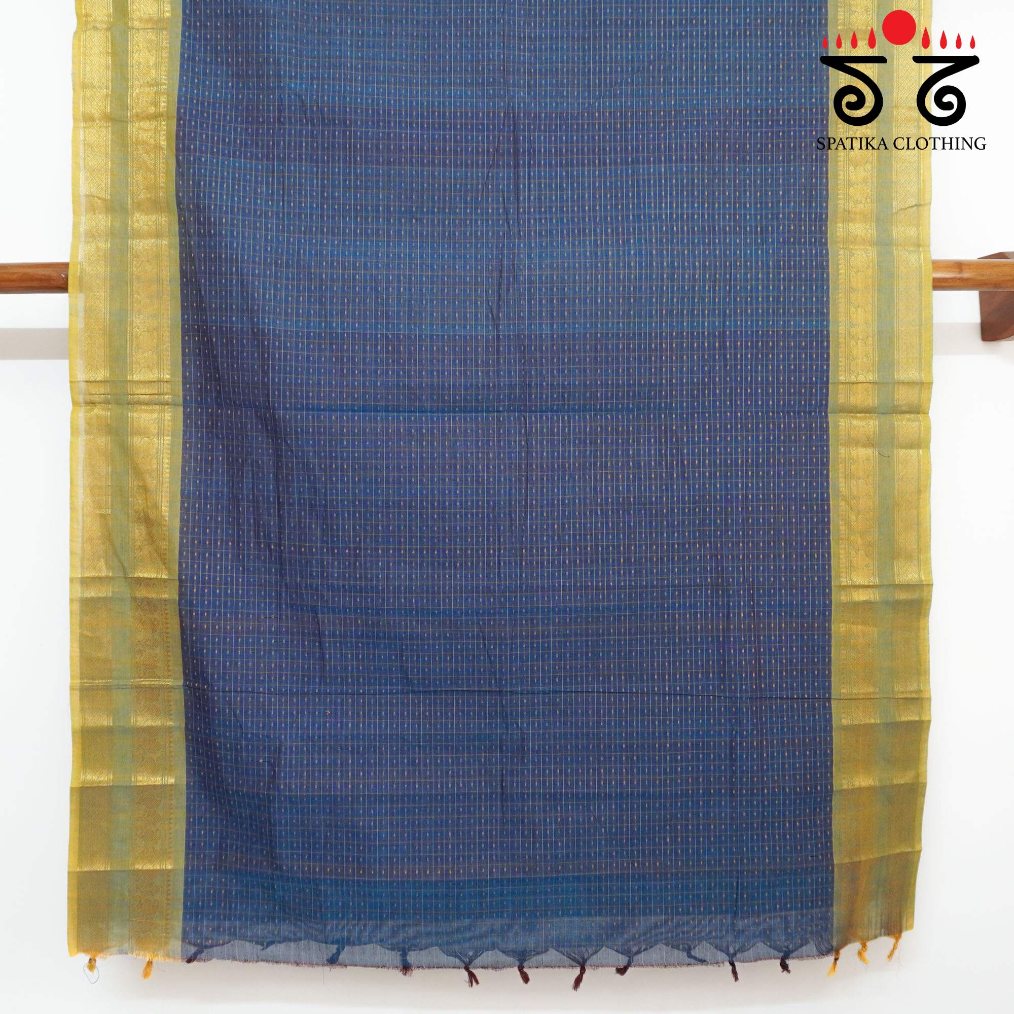Blue Chettinad Cotton Saree
