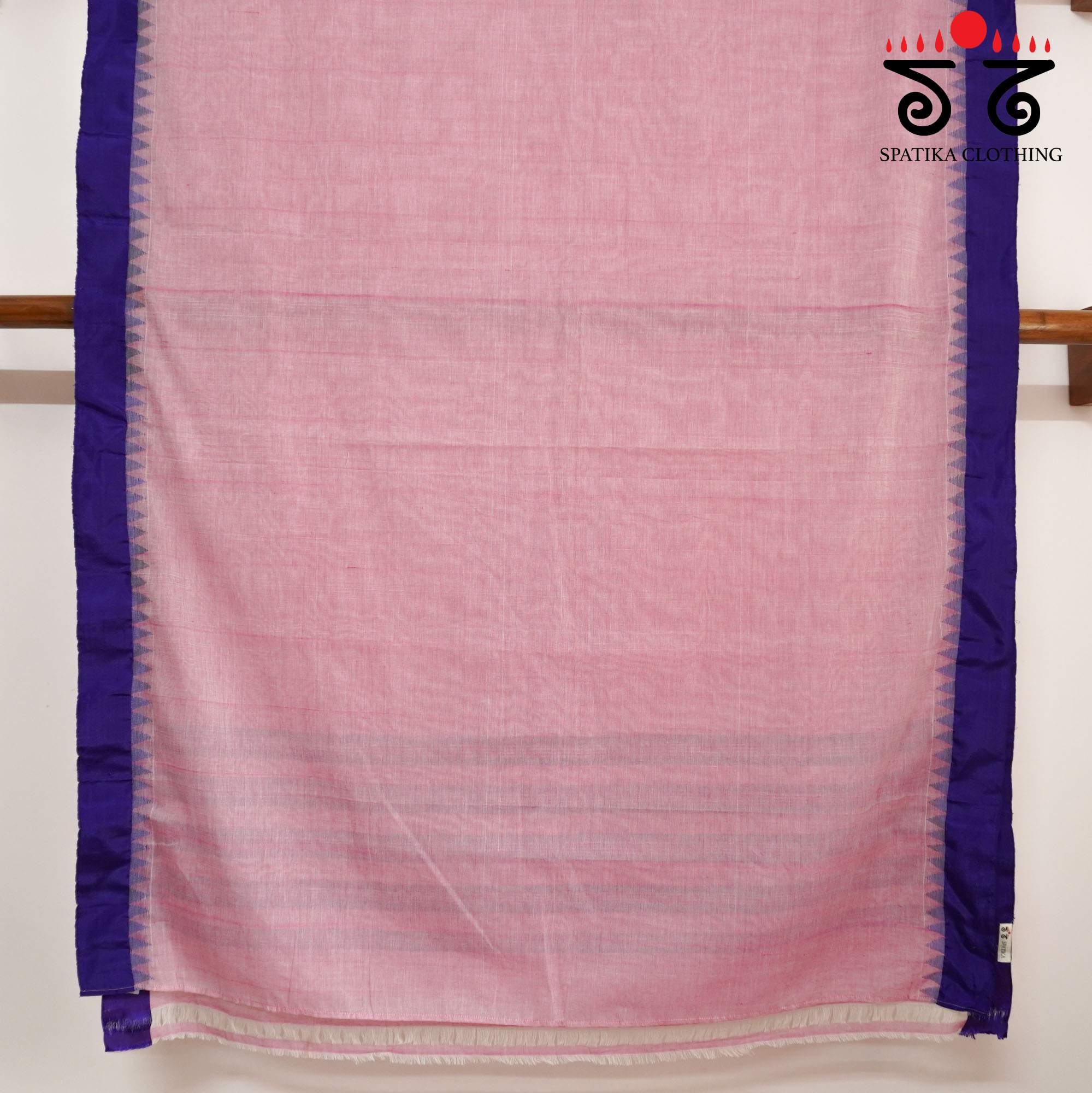 Pink Ponduru Handspun Cotton Saree With Special Blouse