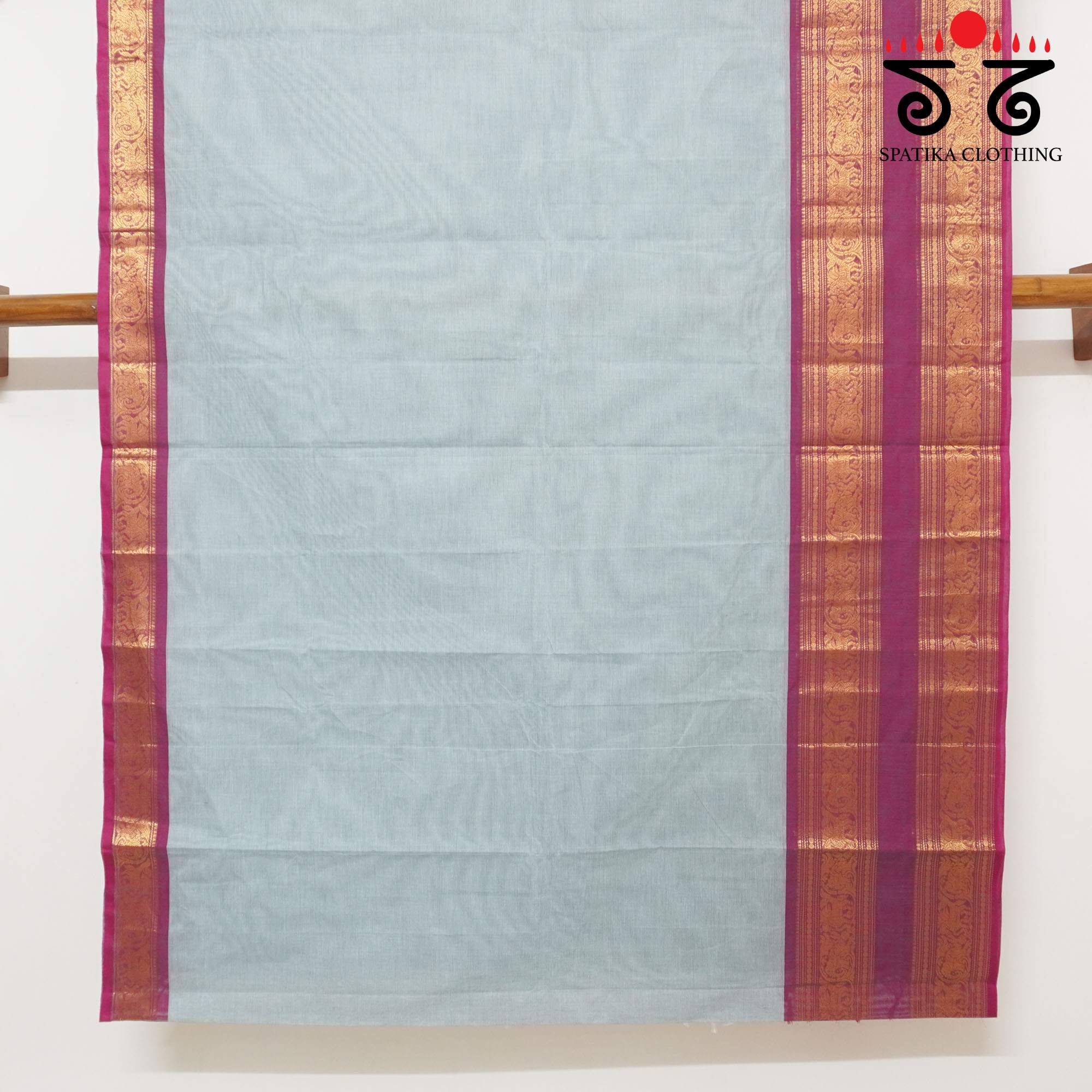 Light Grey Chettinad Cotton Saree
