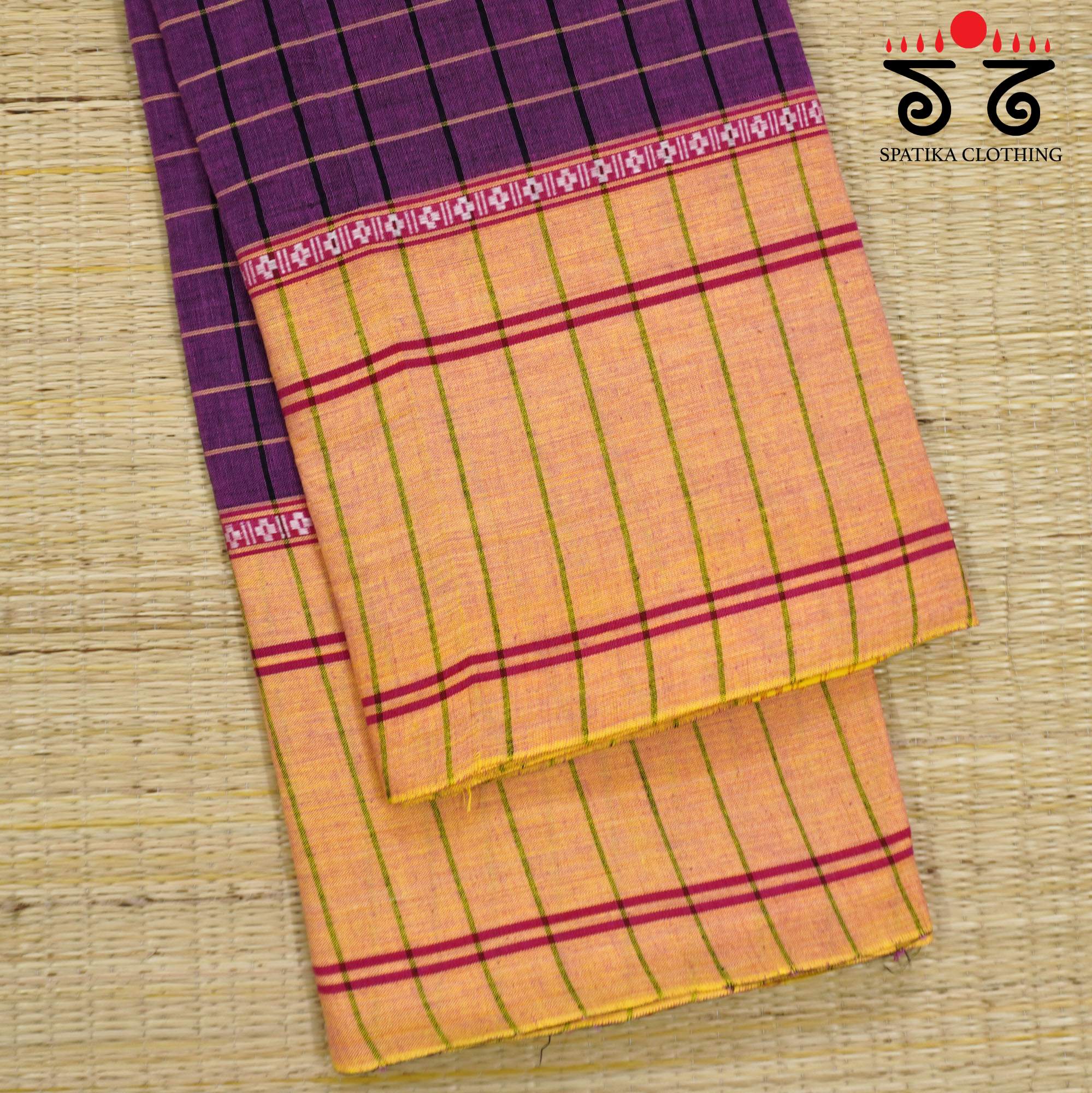 Violet Chettinad Cotton Saree