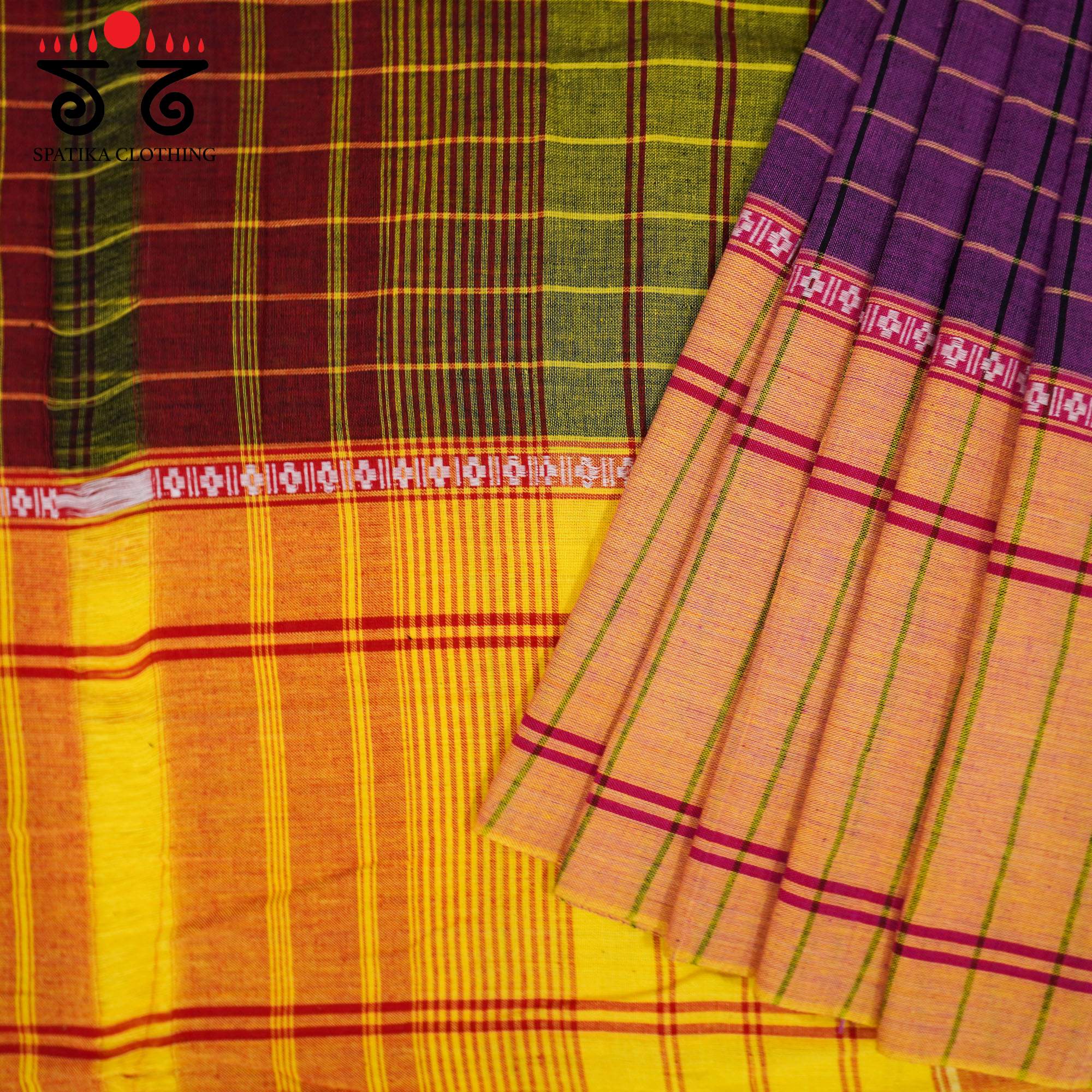 Violet Chettinad Cotton Saree