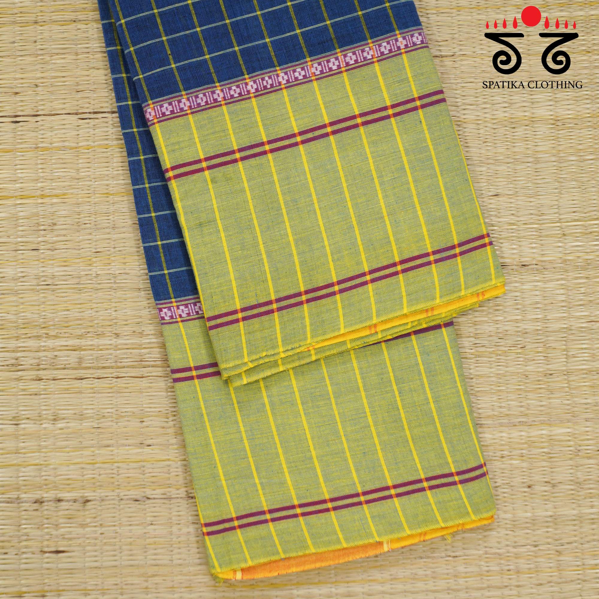 Blue Chettinad Cotton Saree