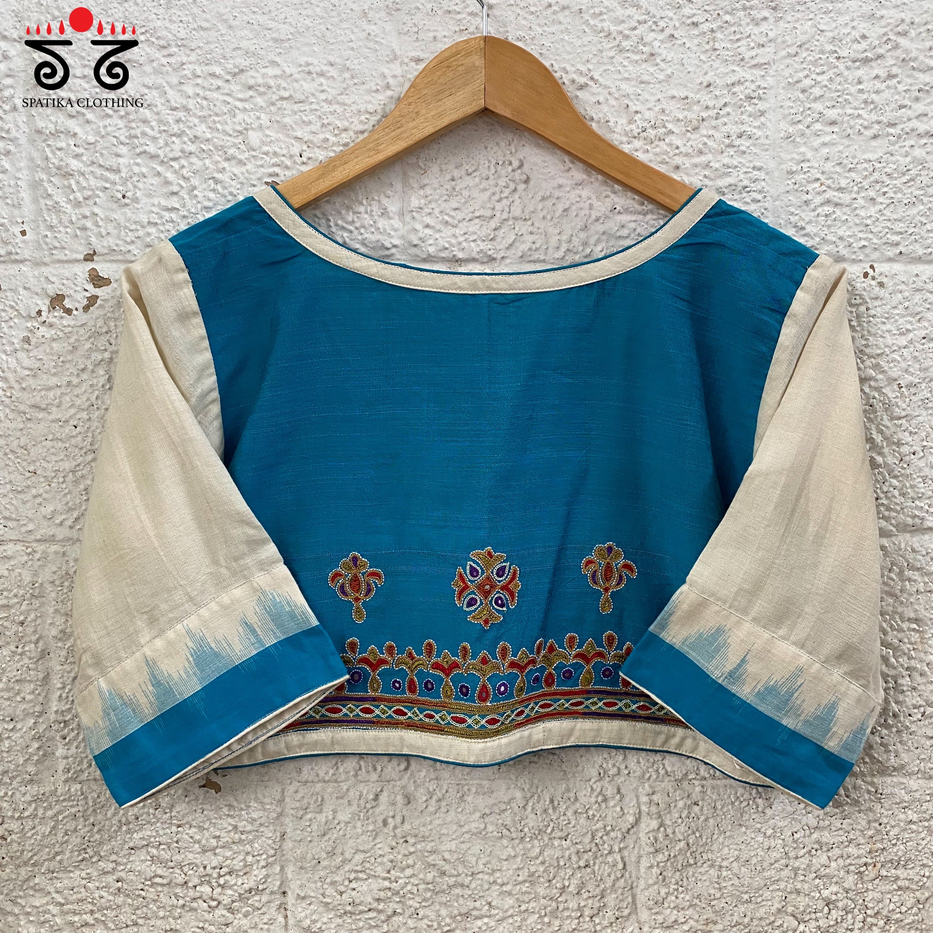 Ikat Hand - Embroidered Blouse