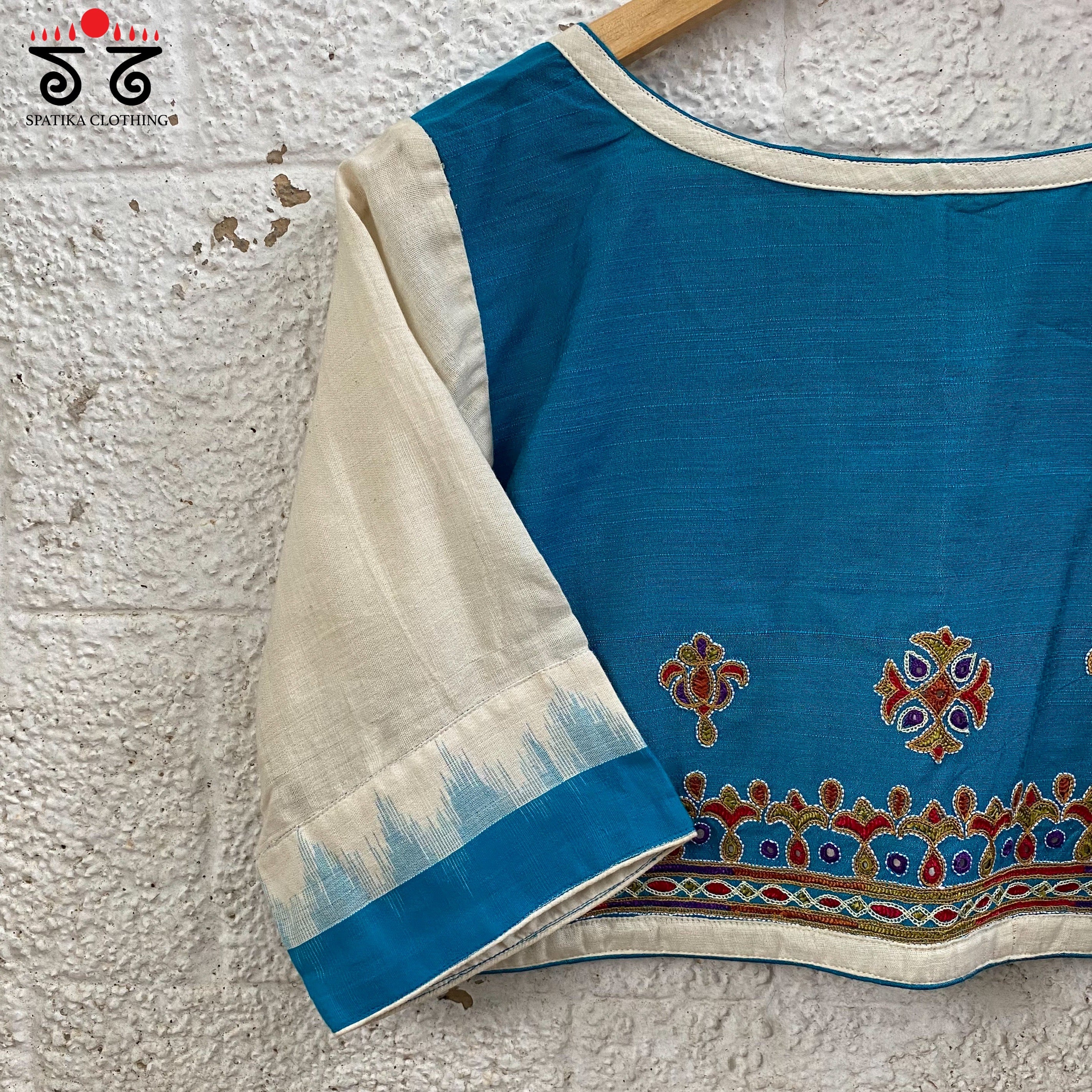 Ikat Hand - Embroidered Blouse