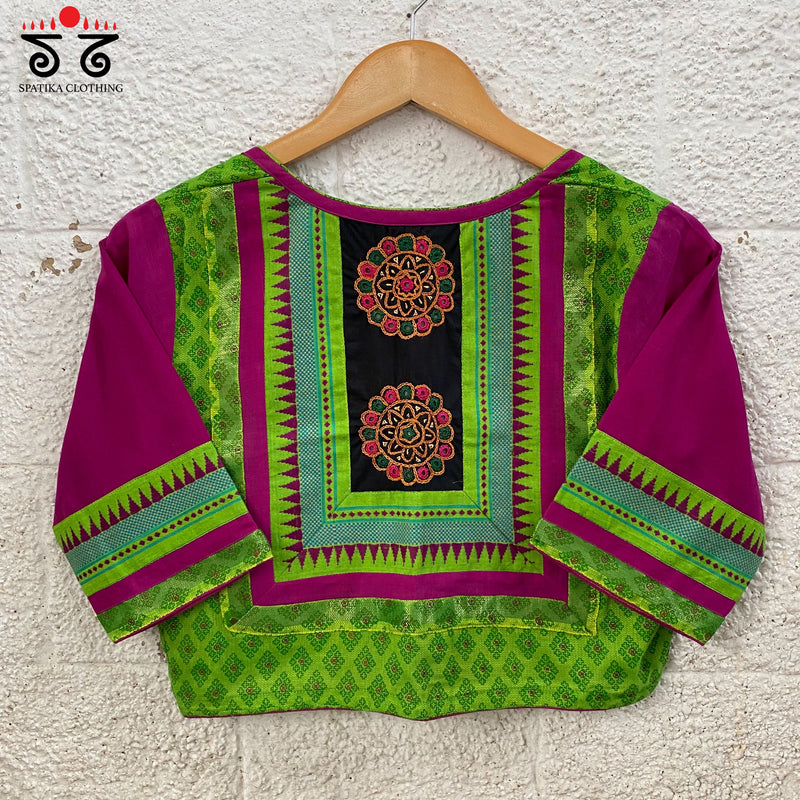 Hand - Embroidery on Soft Cotton Blouse
