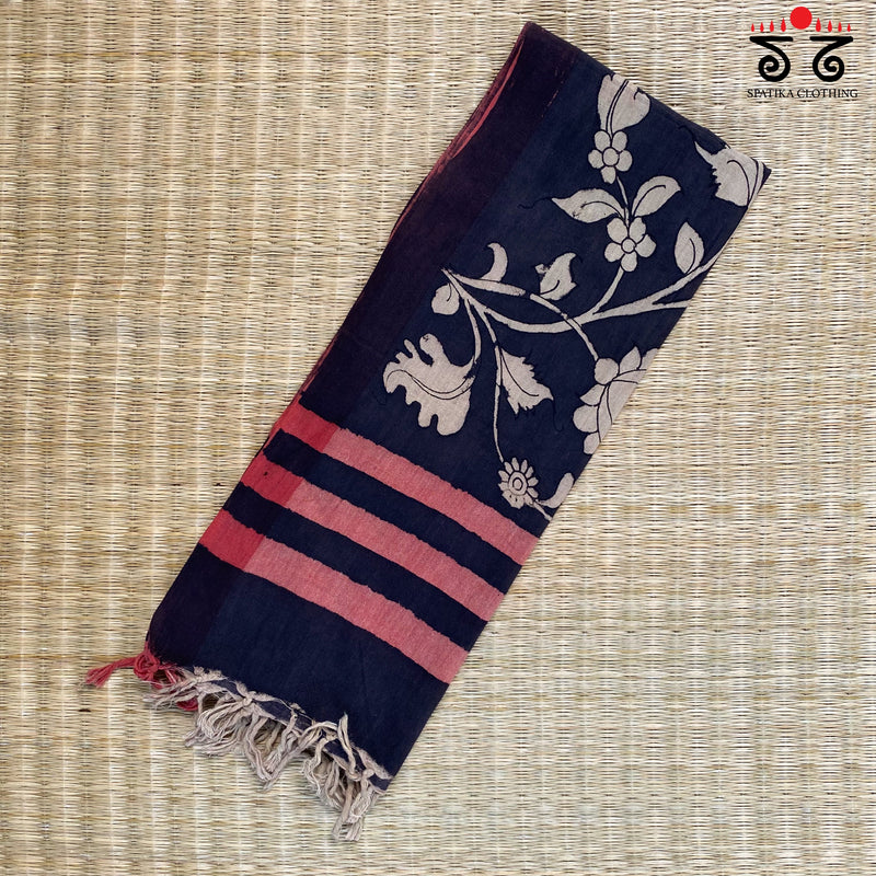 Pen kalamkari Stole