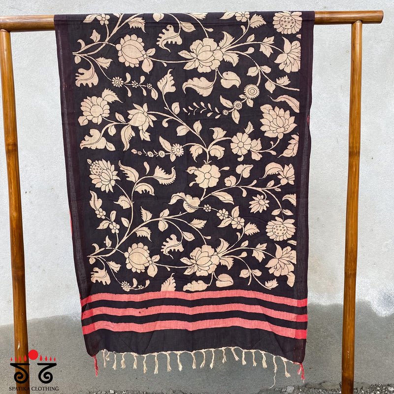 Pen kalamkari Stole