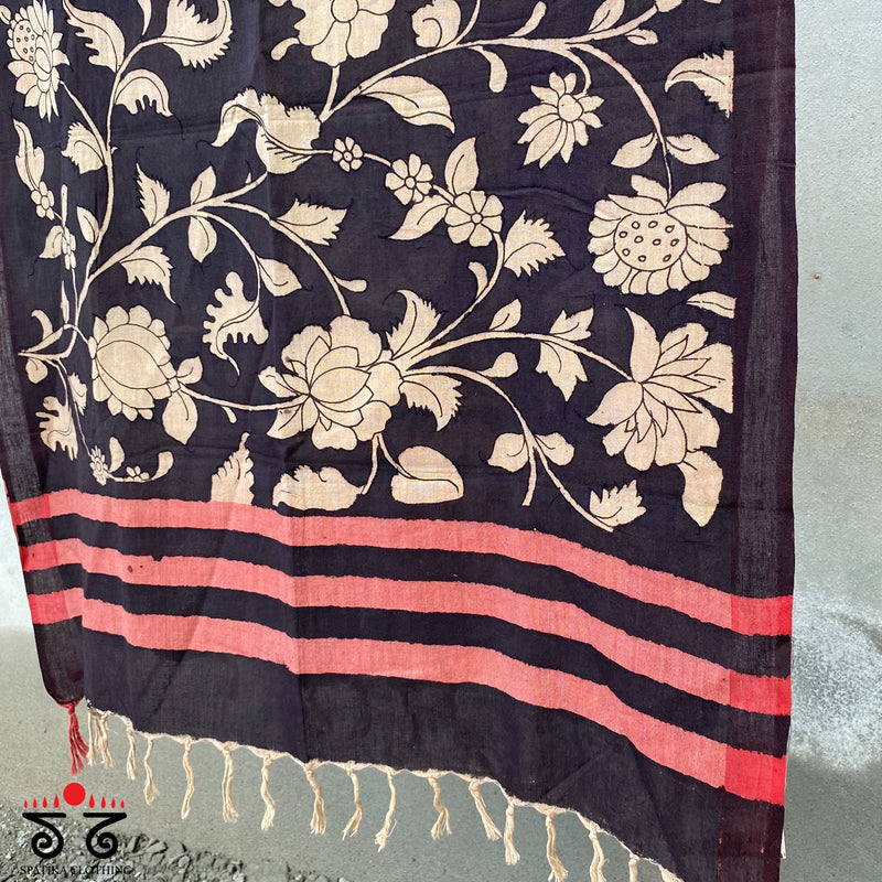 Pen kalamkari Stole