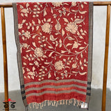 Pen kalamkari Stole