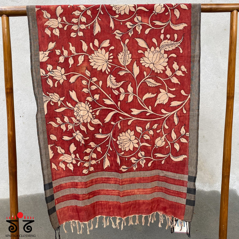 Pen kalamkari Stole