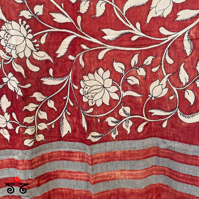 Pen kalamkari Stole