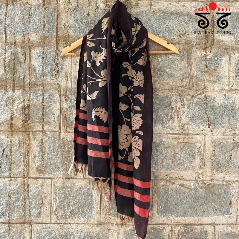 Pen kalamkari Stole