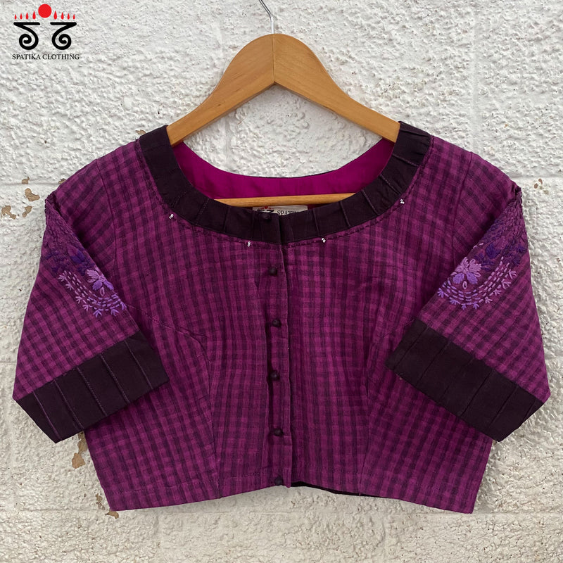 Chikan Hand - Embroidered Blouse