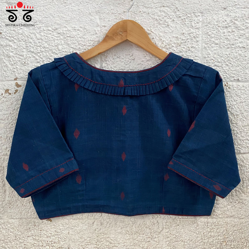 Jamdhani Frilled Blouse