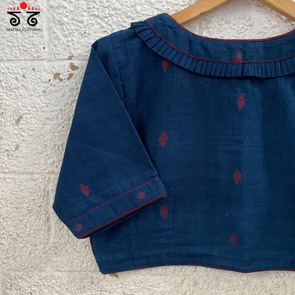 Jamdhani Frilled Blouse