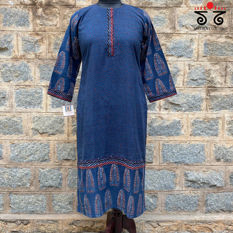 Ajrak Hand - Blockprinted Kurta