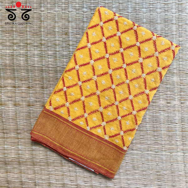 Banjara Hand - Embroidered Blouse Fabric