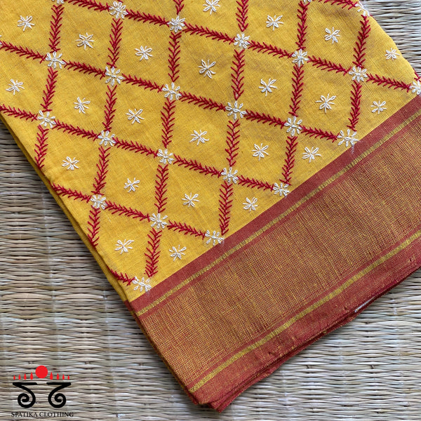 Banjara Hand - Embroidered Blouse Fabric