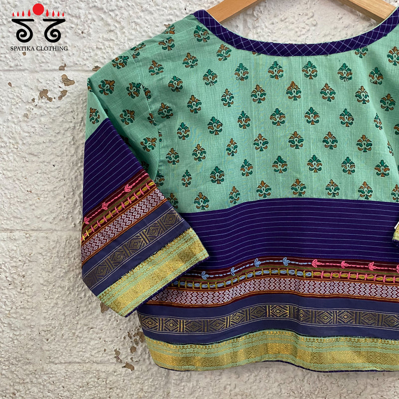 Hand - Blockprinted Maheshwari Blouse