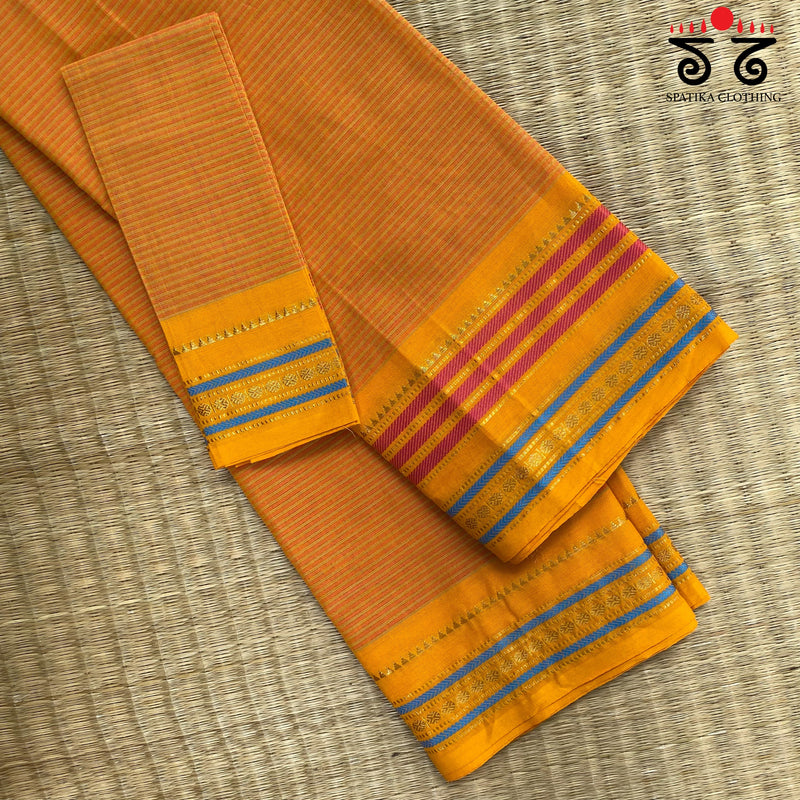 Chettinad Cotton Saree With Special Blouse
