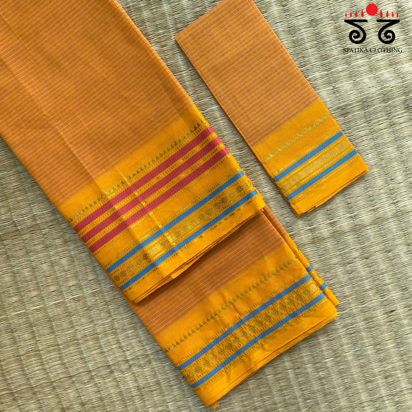 Chettinad Cotton Saree With Special Blouse