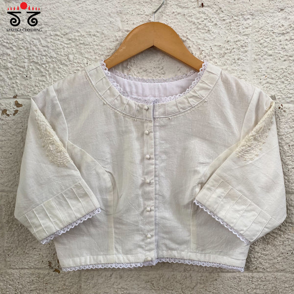 Chikan & Lace Blouse
