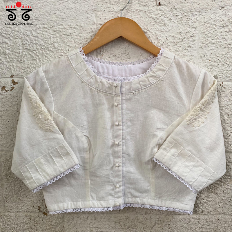Chikan & Lace Blouse