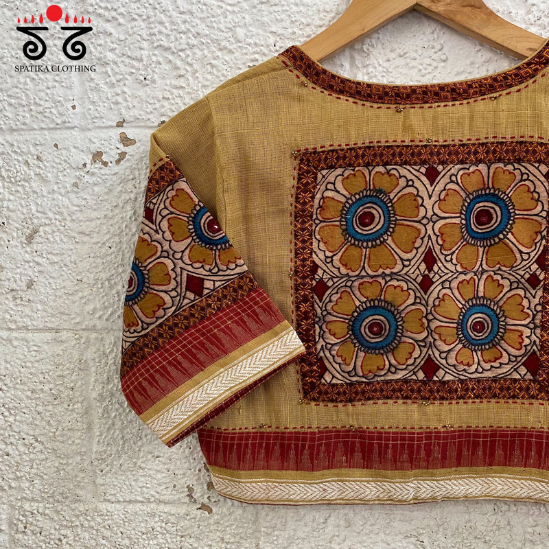 Ponduru - Pen Kalamkari Patchwork Blouse