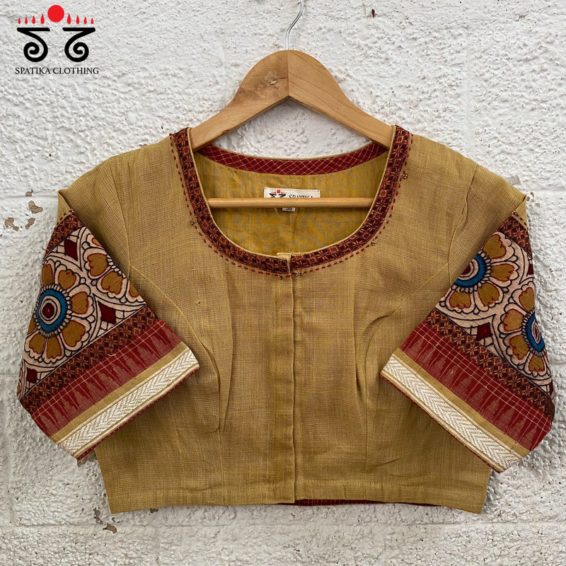 Ponduru - Pen Kalamkari Patchwork Blouse