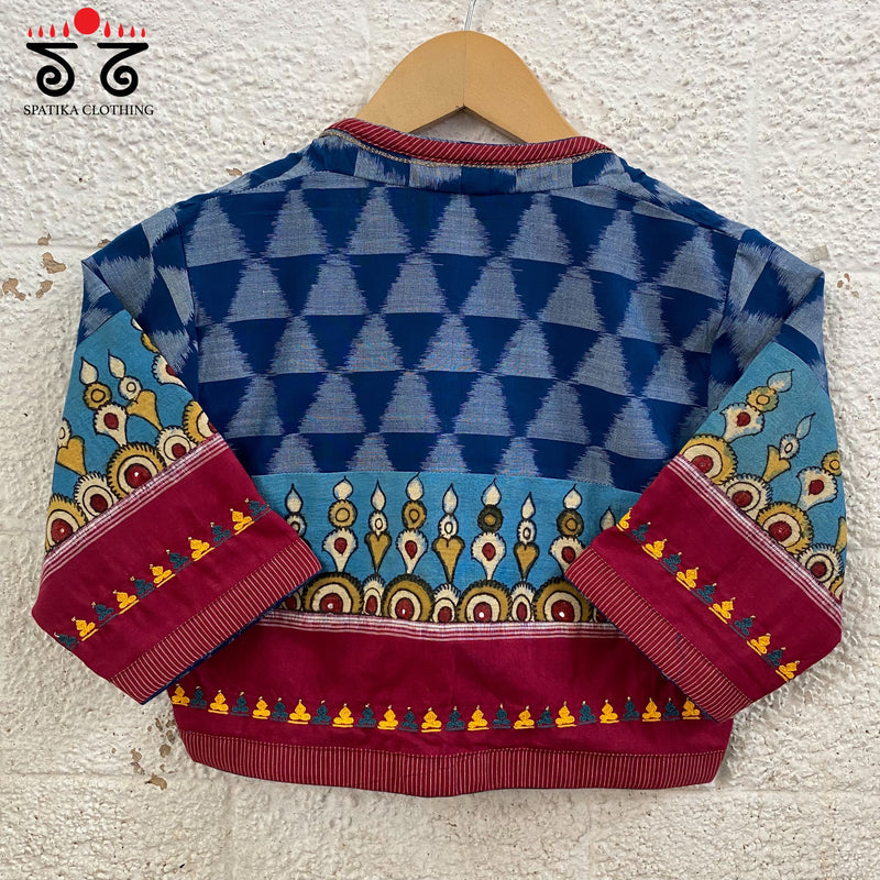 Pen Kalamkari - Ikat Blouse