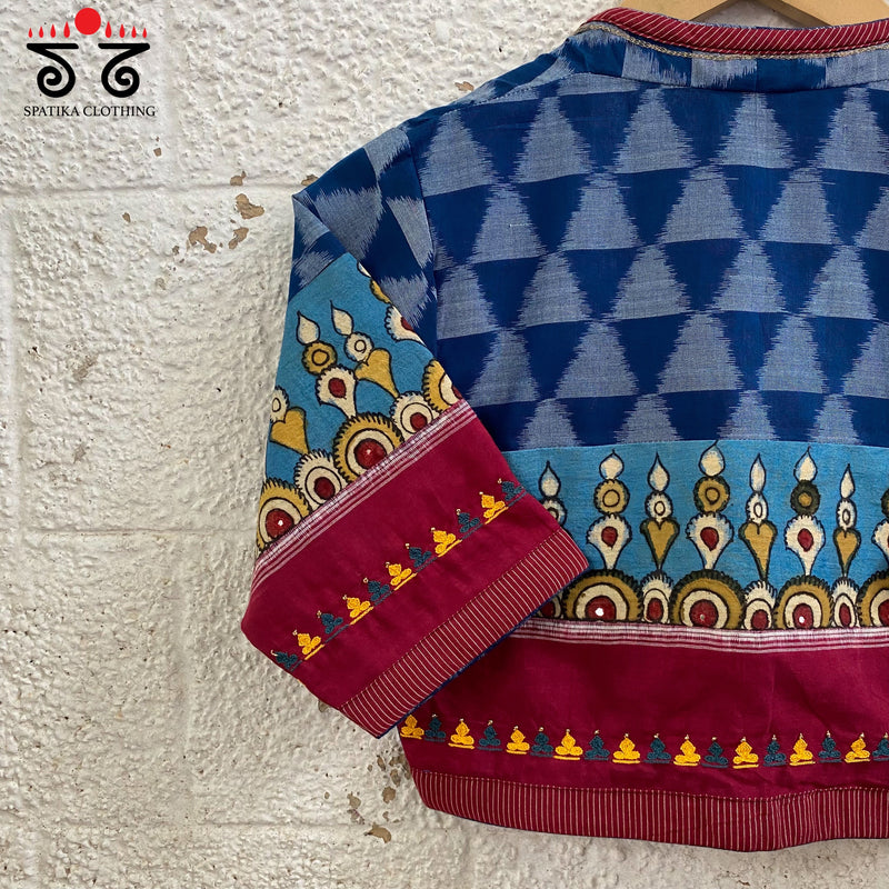Pen Kalamkari - Ikat Blouse