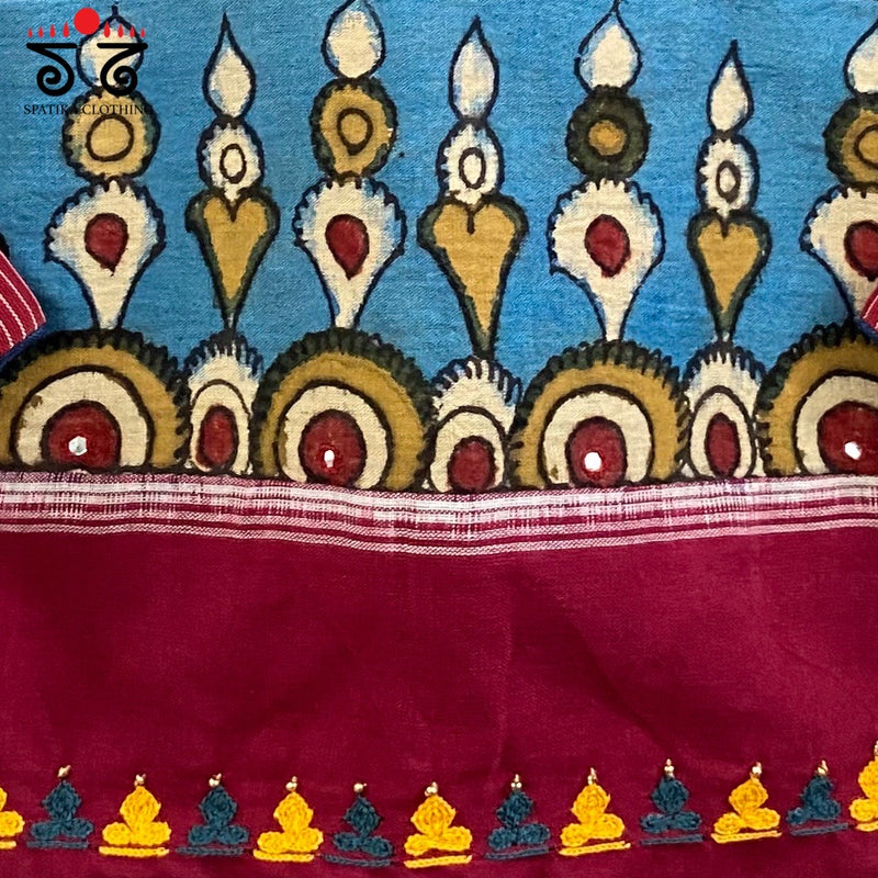 Pen Kalamkari - Ikat Blouse