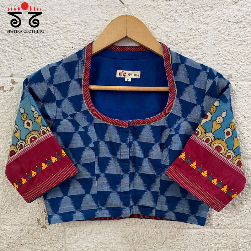 Pen Kalamkari - Ikat Blouse