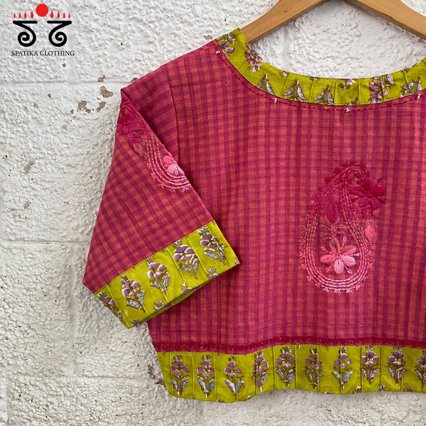 Chikan Hand - Embroidered Blouse
