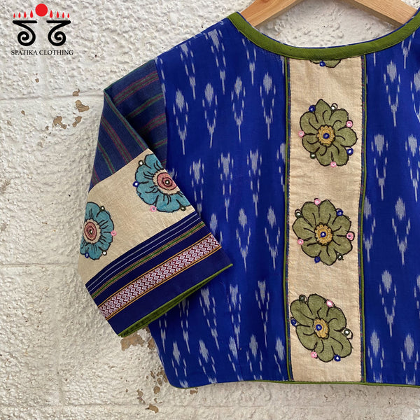 Ikat - Pen Kalamkari Handcrafted Blouse