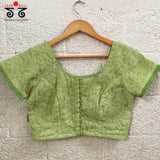 Lucknow Chikan Hand - Embroidered Blouse