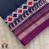 Hand- Embroidered Khun Blouse Fabric