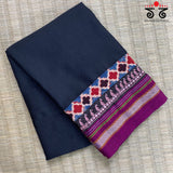 Hand- Embroidered Khun Blouse Fabric