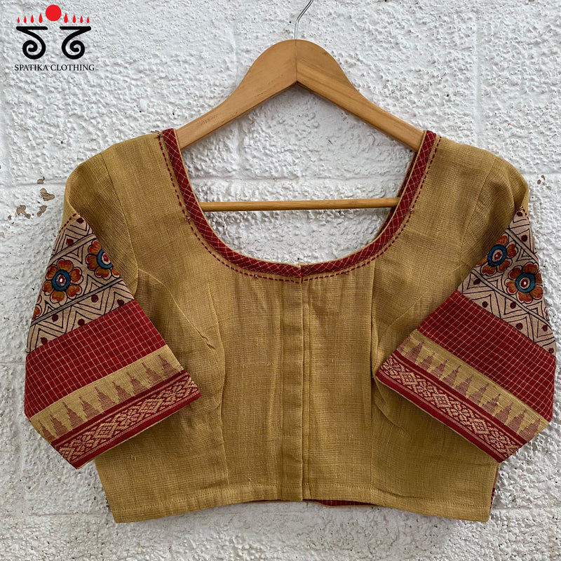 Ponduru - Pen Kalamkari Border Blouse