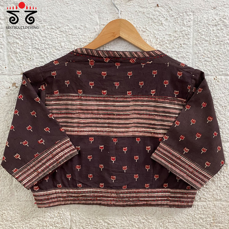 Lotus Ajrak Blouse