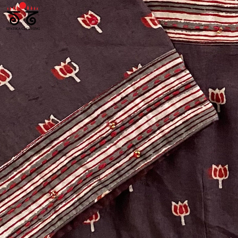 Lotus Ajrak Blouse