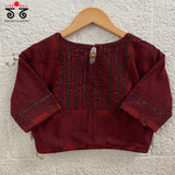 Hand - Embroidered Mirror Work Blouse
