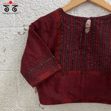 Hand - Embroidered Mirror Work Blouse