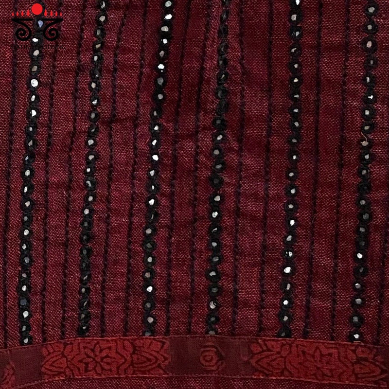 Hand - Embroidered Mirror Work Blouse