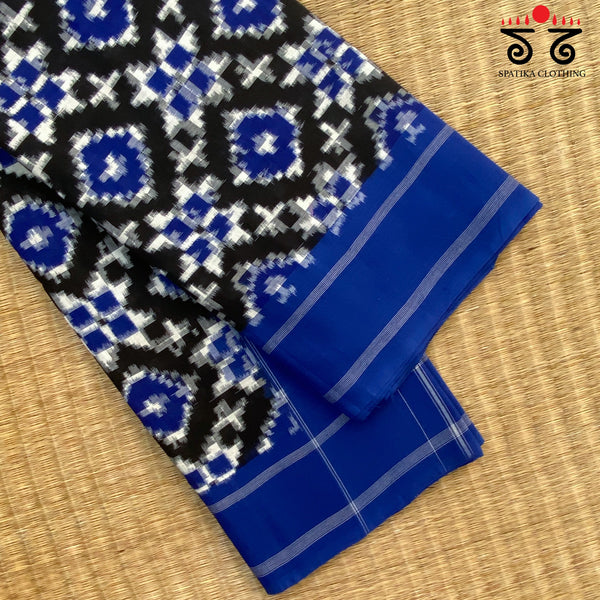 Telia Rumal Ikat Cotton Saree